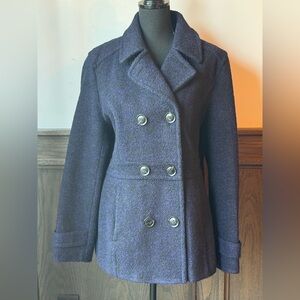 Marvin Richards Women's Dark Purple Pea Coat